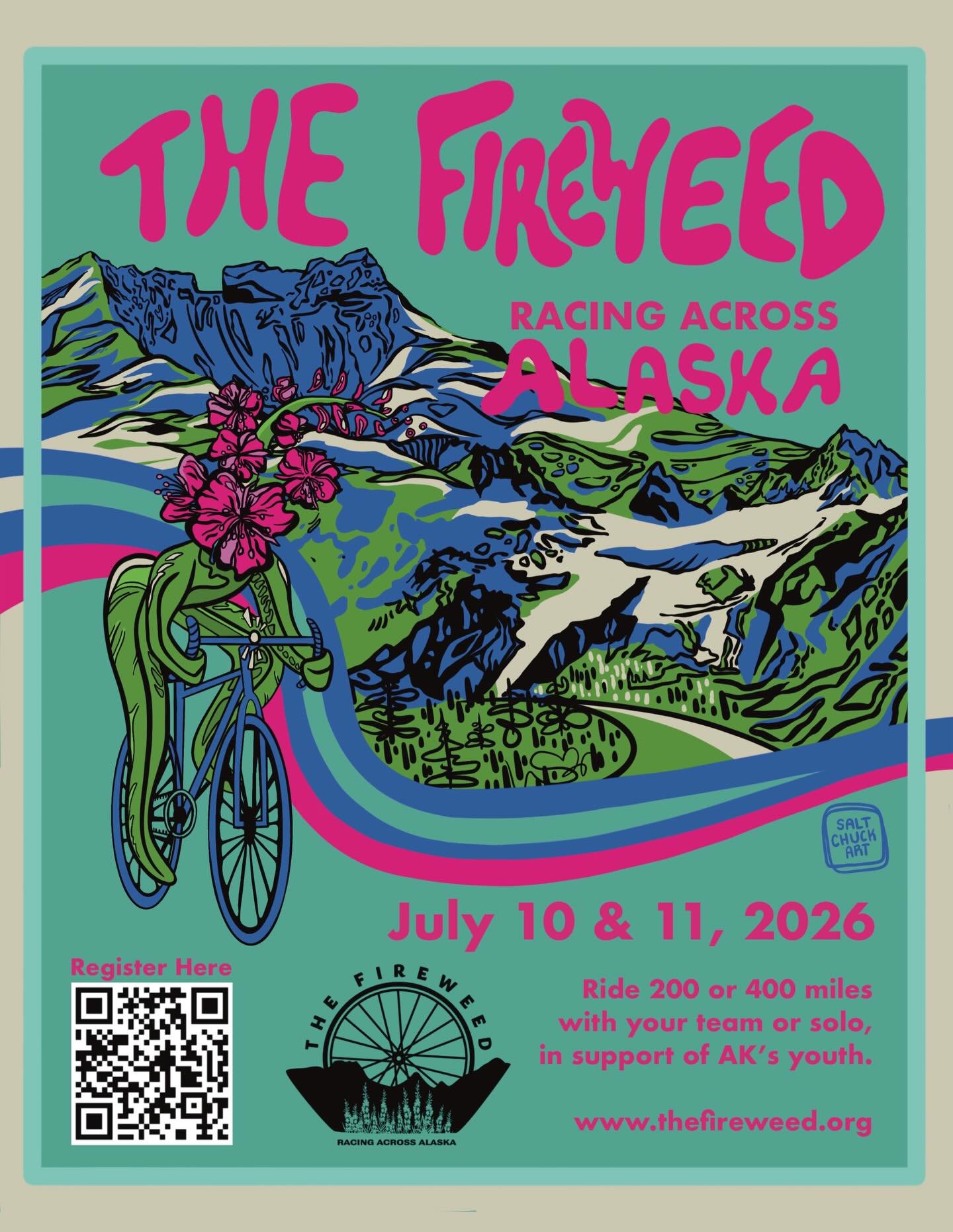 The Fireweed Bicycle Race Poster